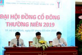 ĐẠI HỘI ĐỒNG CỔ ĐÔNG THƯỜNG NIÊN NĂM 2019 CỦA TỔNG CÔNG TY THƯƠNG MẠI KỸ THUẬT VÀ ĐẦU TƯ PETEC