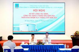 TỔNG CÔNG TY PETEC TỔ CHỨC HỘI NGHỊ SƠ KẾT CÔNG TÁC 6 THÁNG ĐẦU NĂM 2022